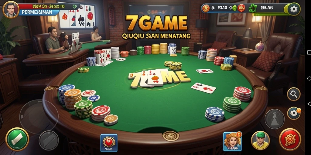 Tampilan menarik dari permainan QiuQiu di 7GAME.