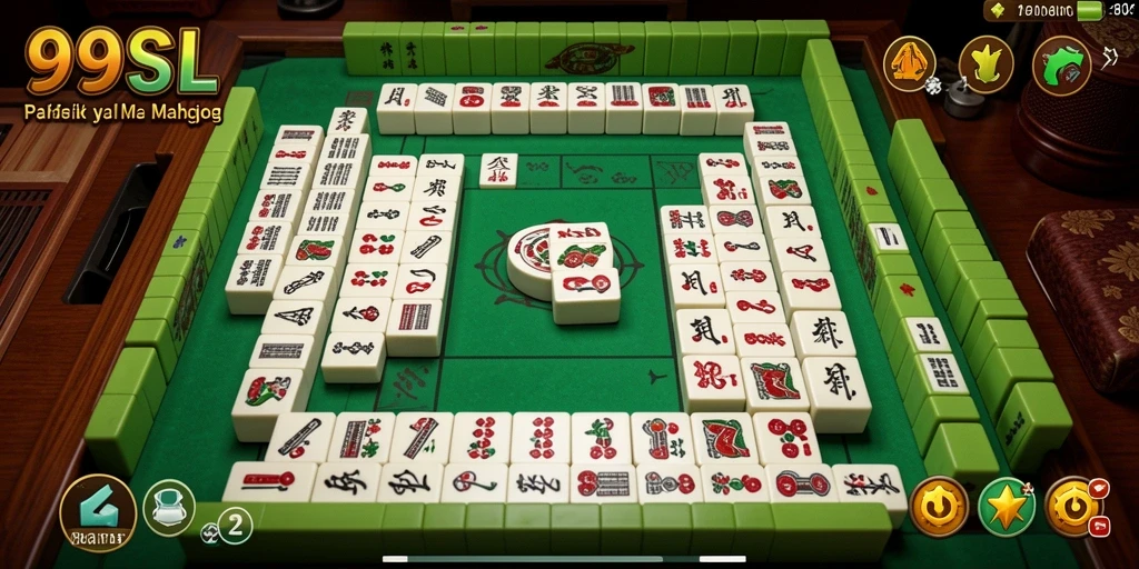 Tampilan gameplay Mahjong yang seru di 99SL.