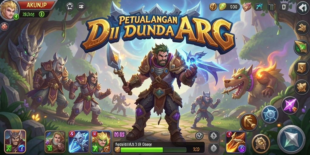 Menampilkan aksi seru dalam pertarungan ARPG yang mendebarkan.