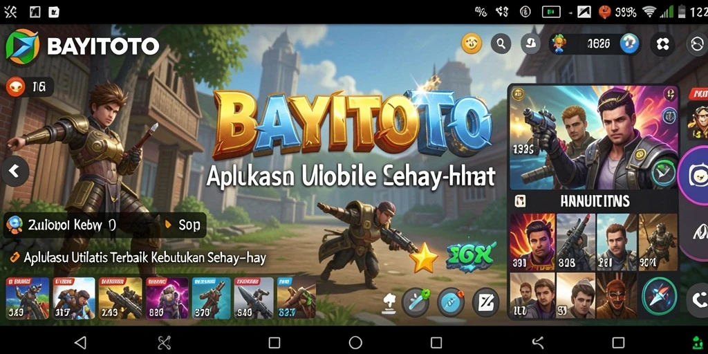 Menampilkan fitur unggulan aplikasi BAYITOTO untuk kemudahan penggunaan.
