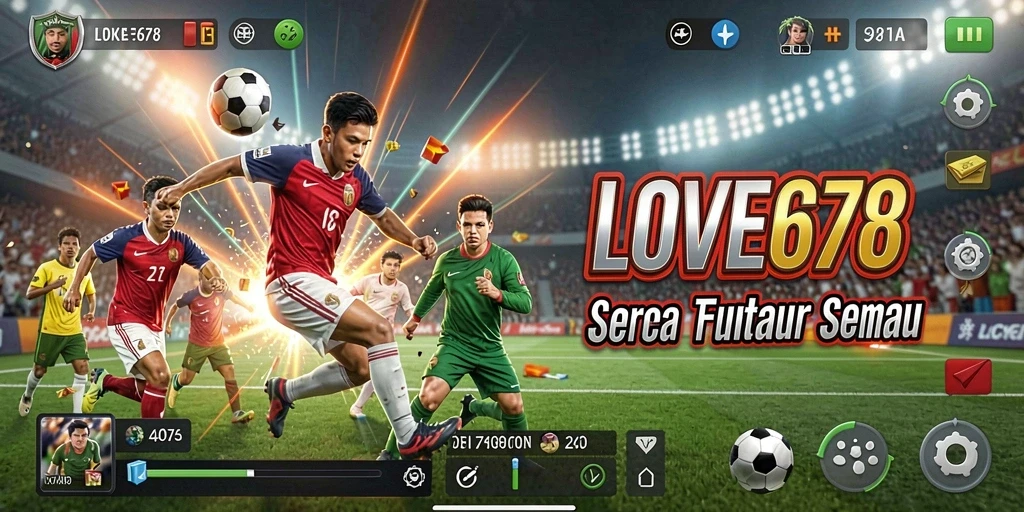 Tampilan gameplay menarik dari game olahraga LOVE678.