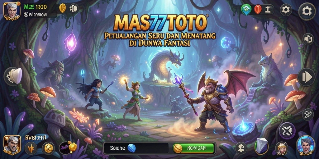 Tampilan gameplay seru di dunia petualangan MAS77TOTO.