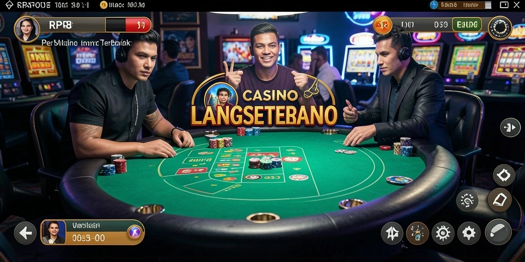 Tampilan gameplay RP8 yang menarik dan mendebarkan dalam sesi Live Casino.