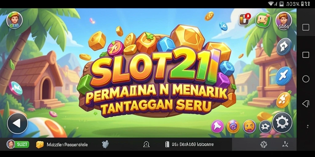 Tampilan gameplay SLOT21 memperlihatkan tantangan puzzle yang menarik dan seru.