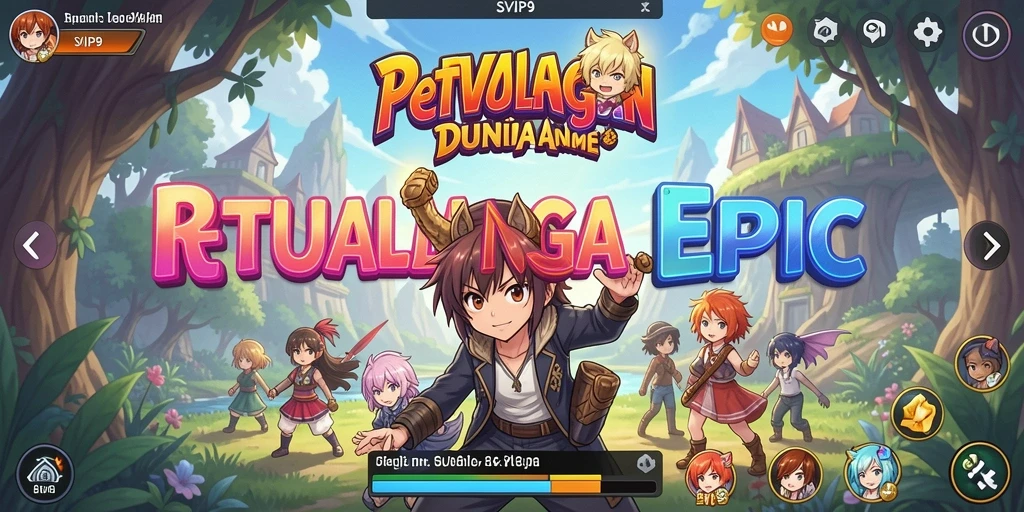 Tampilan gameplay menarik dengan karakter anime populer.