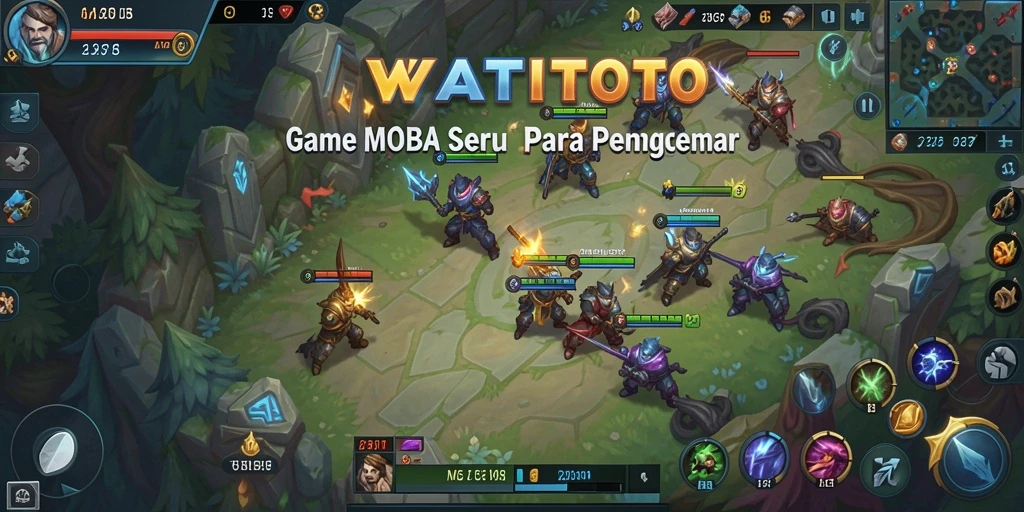 Tampilan seru pertarungan tim di WATITOTO dengan grafik yang memukau.