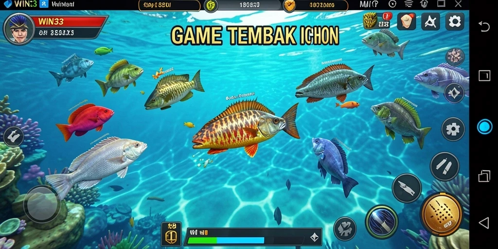 Tampilan menarik dari gameplay Tembak Ikan WIN33 yang seru.